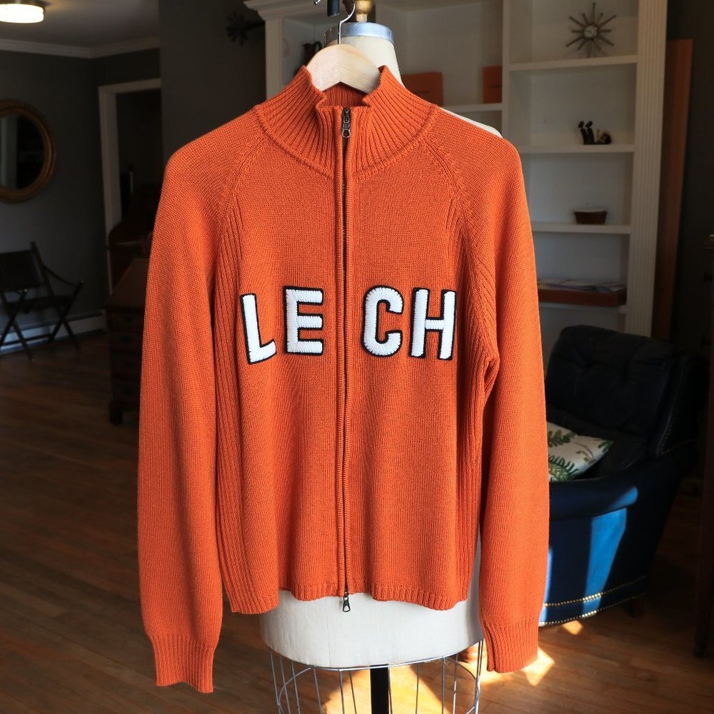 Phil Petter Double Royal Stitch Full Zip Sweater L